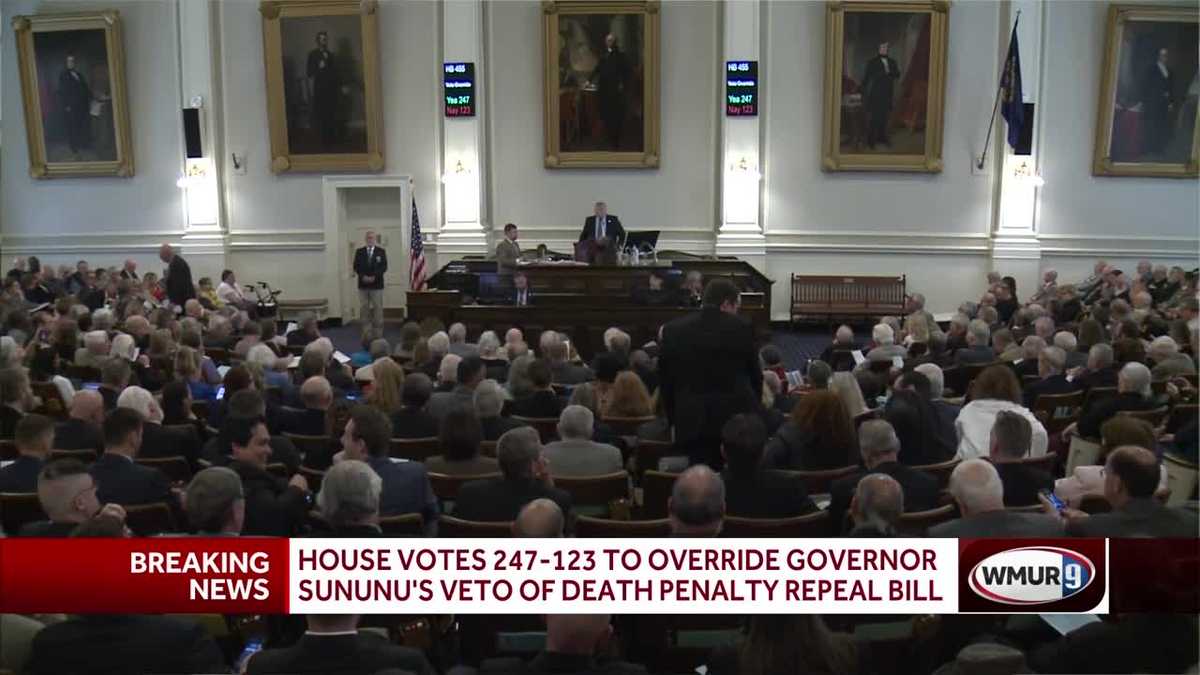 House votes to override veto of death penalty repeal