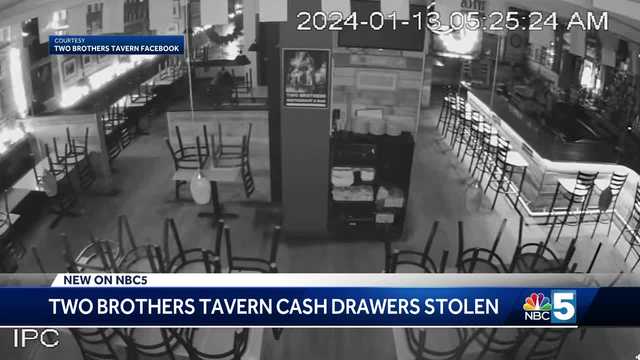 Security footage shows burglar stealing cash drawers from local restaurant - Vimarsana News