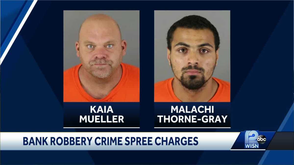 Two men face charges in Oconomowoc bank robbery, carjackings