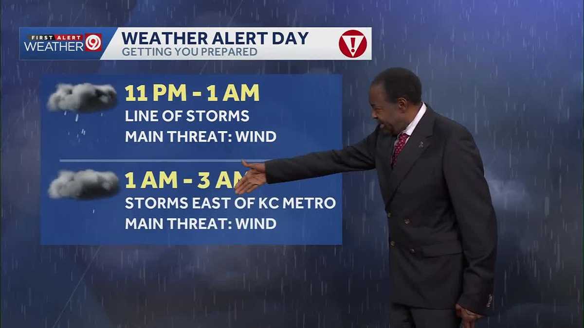 Kansas City's severe storm threat to stretch into the early morning hours