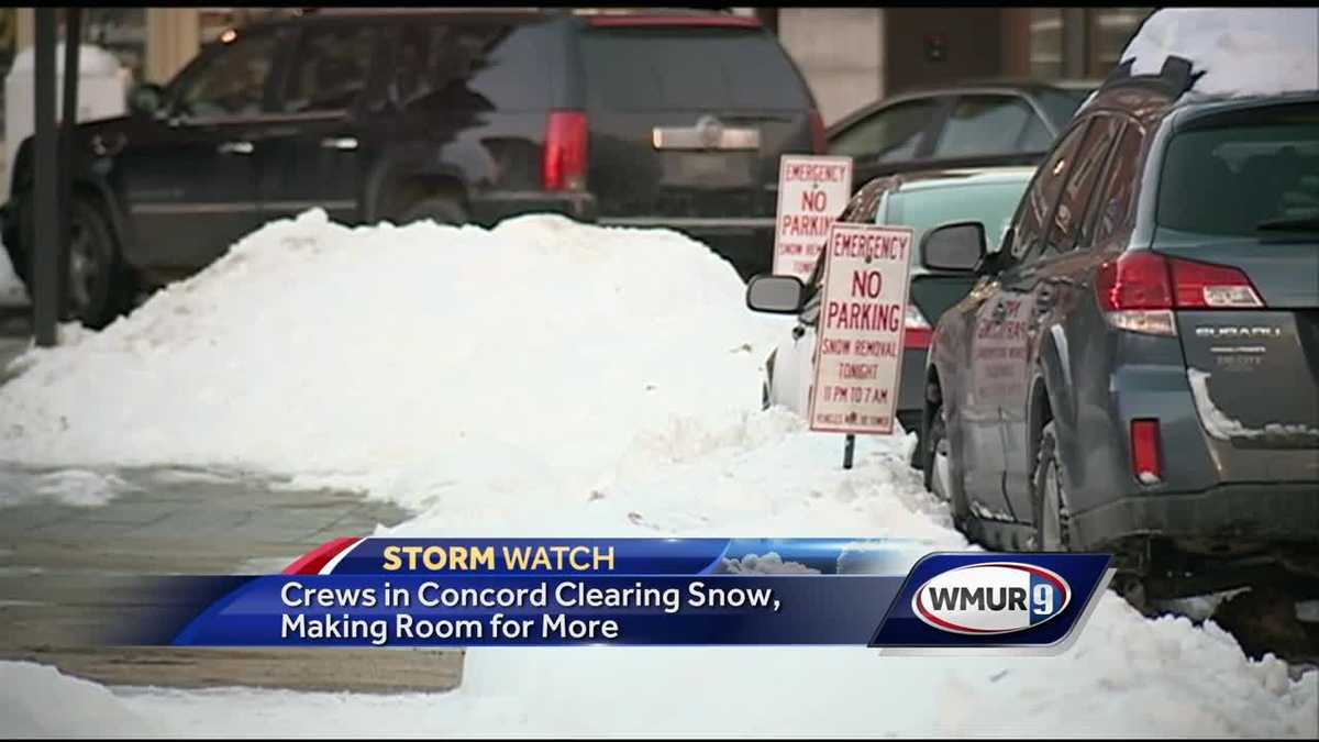 Crews make room for more snow in Concord