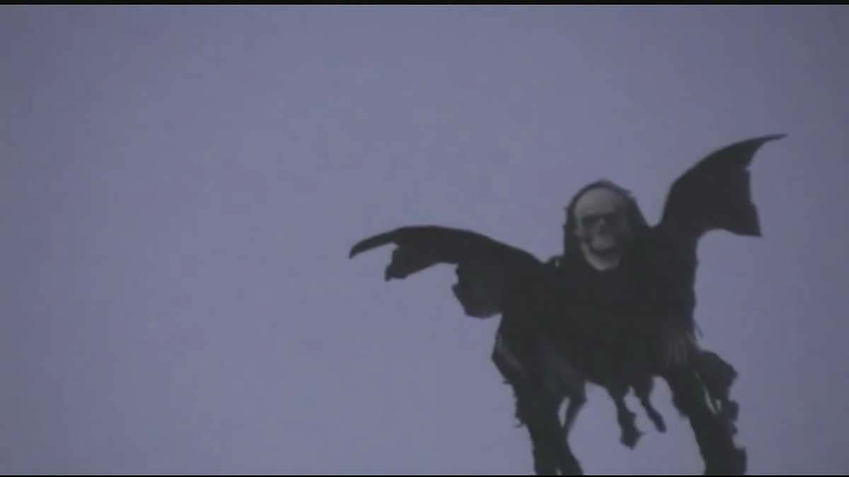 Remote controlled skeleton causing big scares