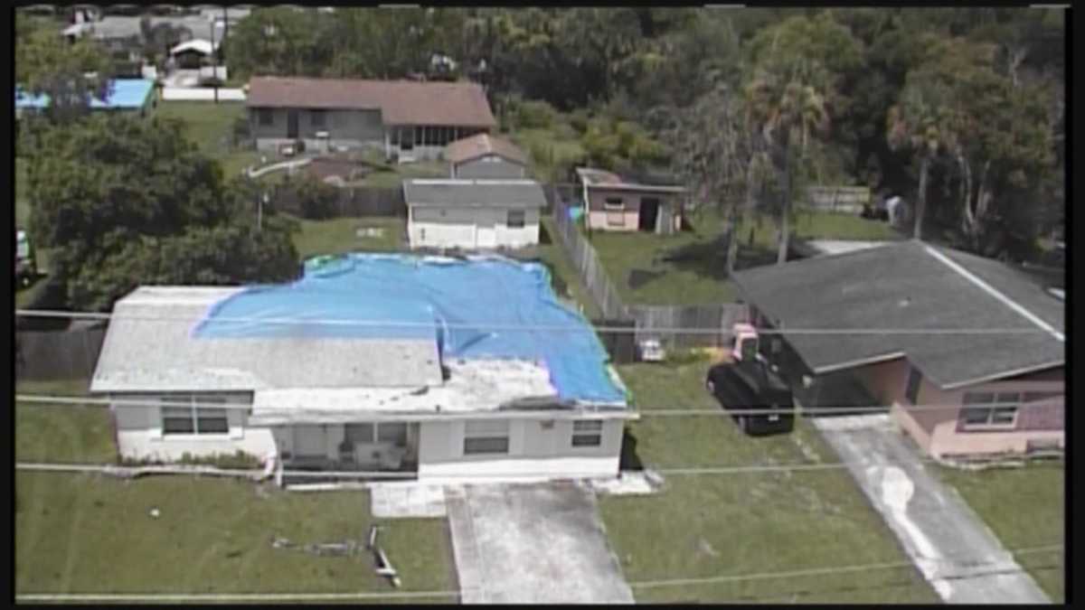 NWS Tornado touched down in Titusville, caused damage