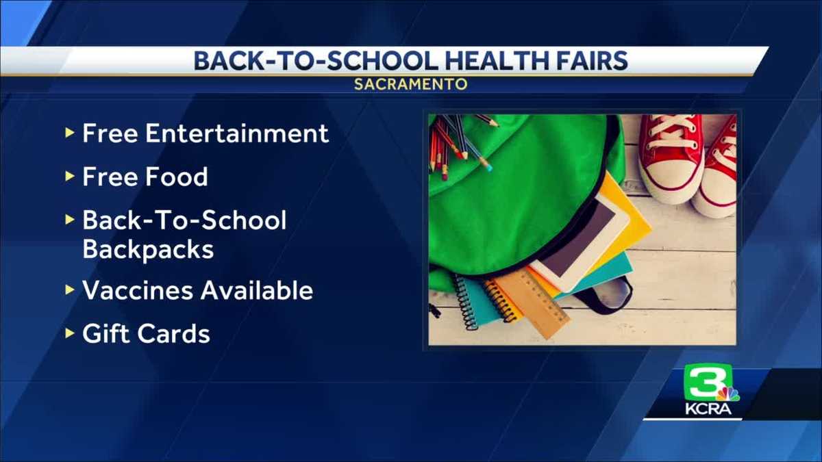 Again-to-school well being festivals in Sacramento characteristic free provides and COVID-19 vaccines