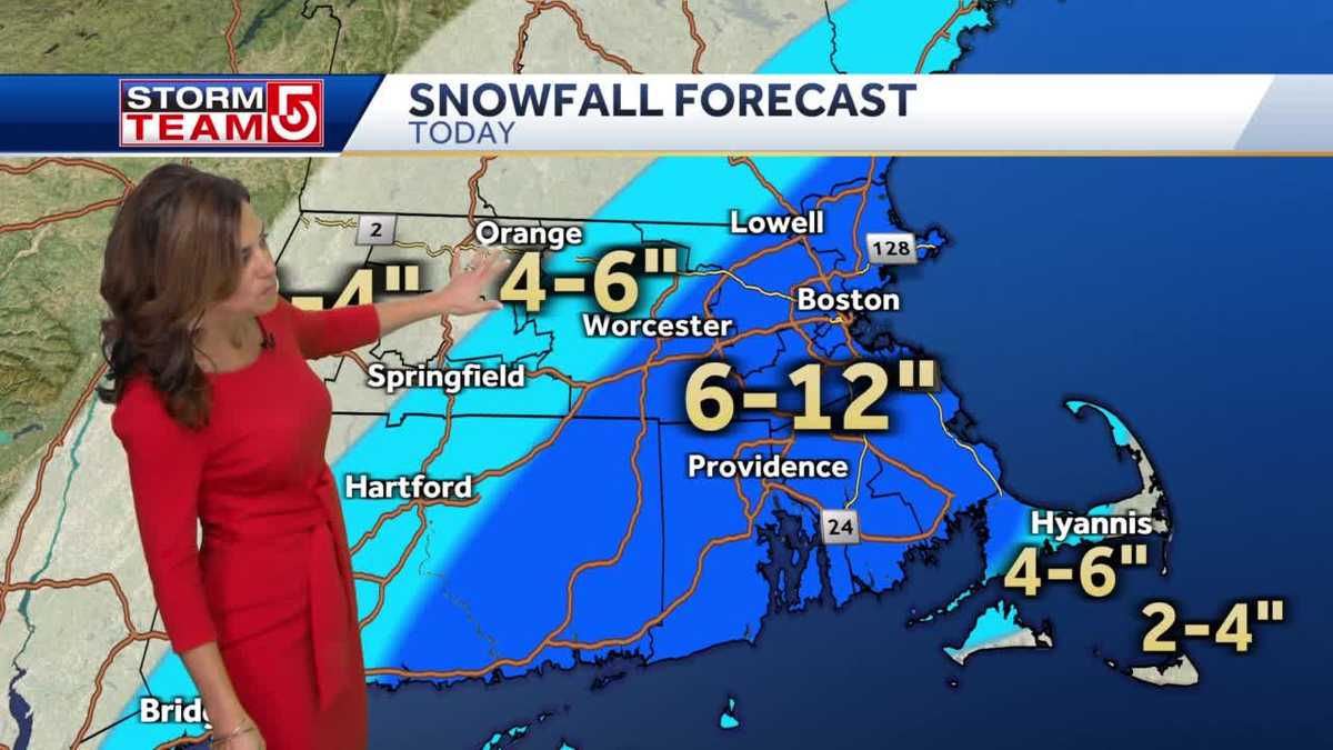 Video: Updated forecast shows foot of snow for some