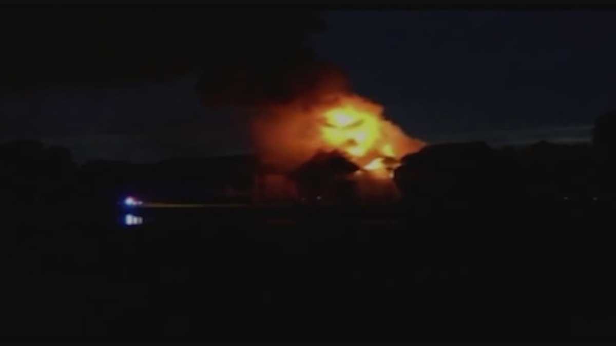 Fire tears through Titusville condo complex