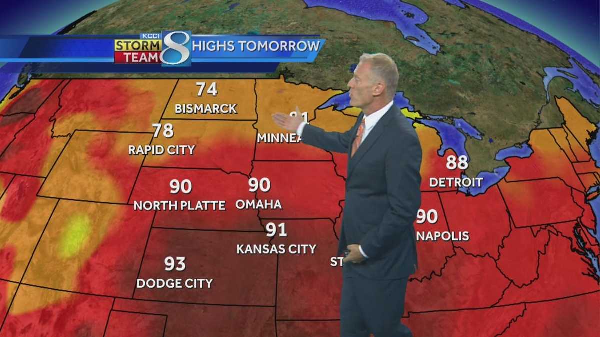 Hot temperatures make way for a stormy week