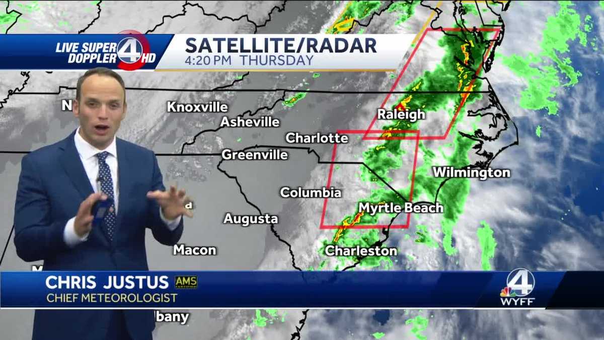 Greenville Rain moves out, beautiful weekend ahead