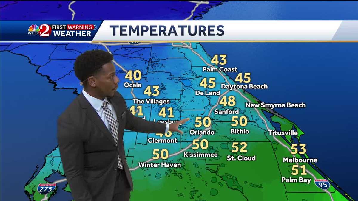 Orlando forecast: Cool start Thursday gradual warmup