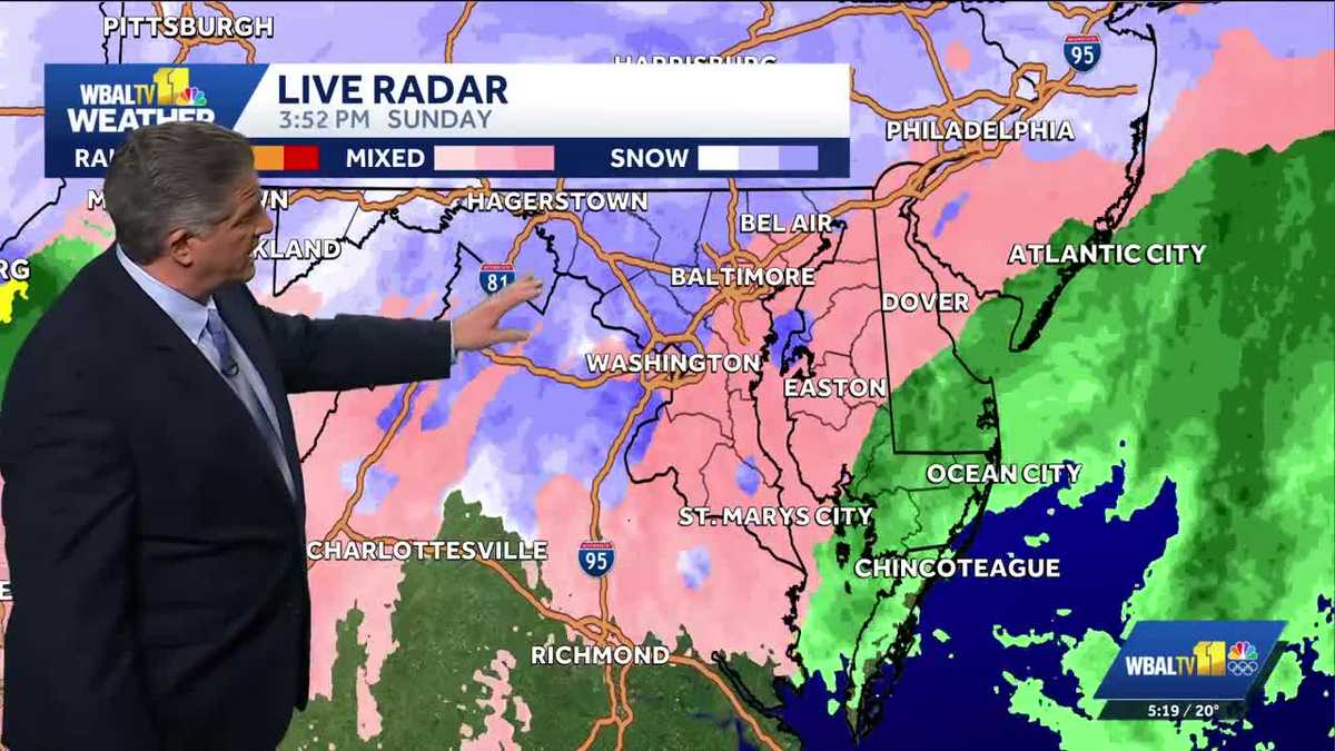 ALERT DAY: Tracking sleet as it changes to freezing rain