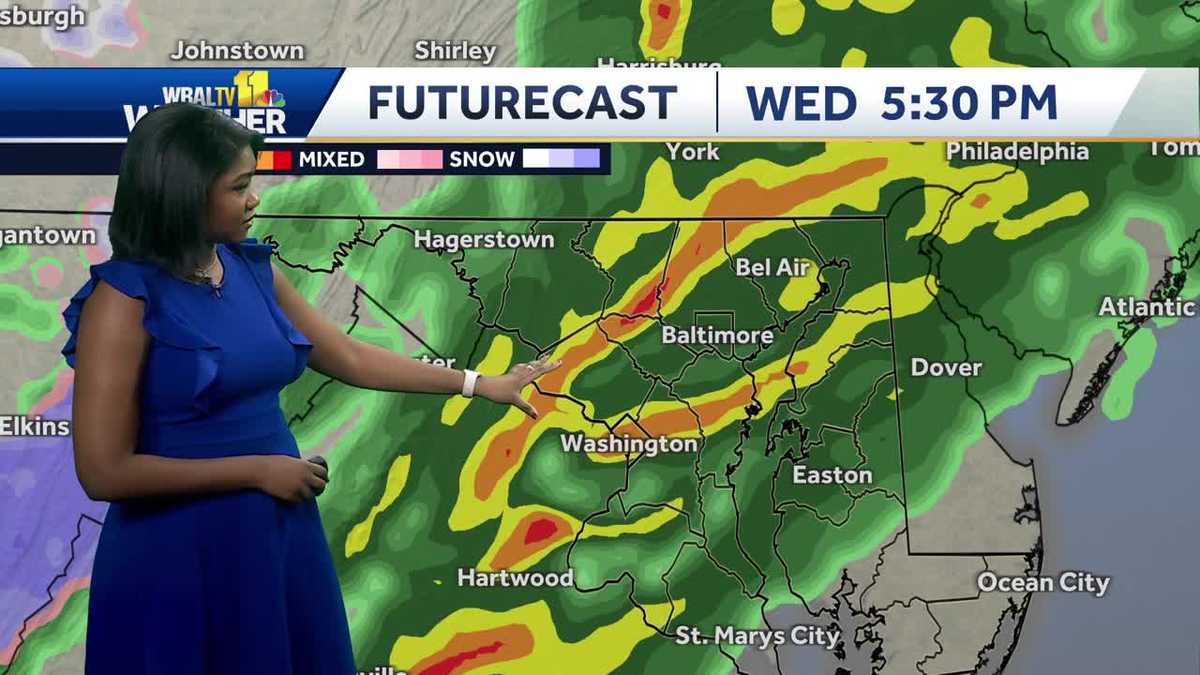 Warmer temps next couple of days with steady showers