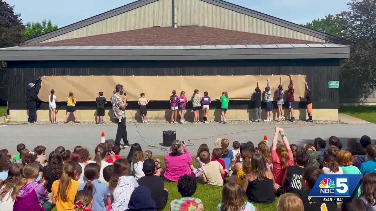 Brandon elementary school unveils a new mural, created by its students