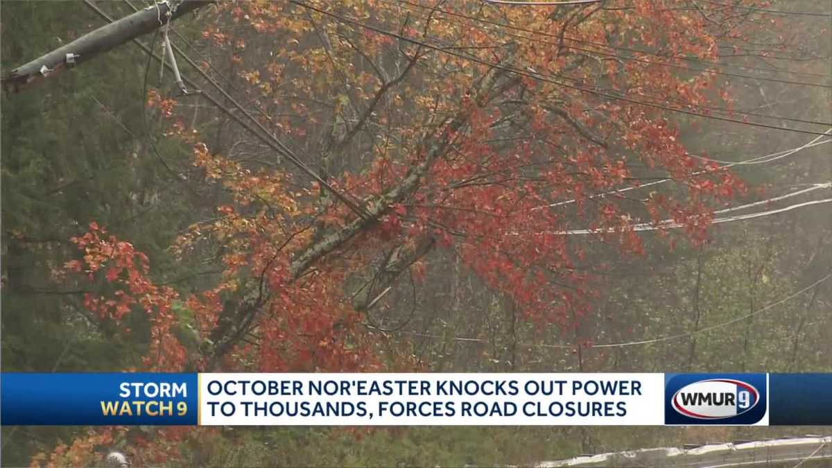 October nor'easter knocks out power to thousands