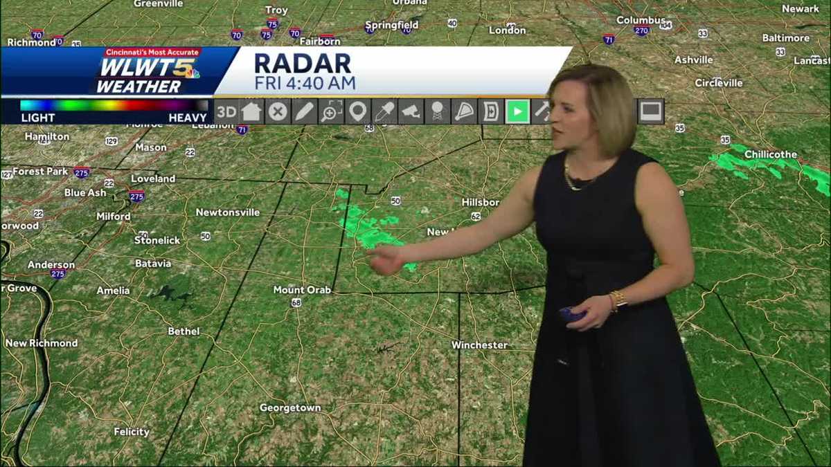 Spotty Showers Linger