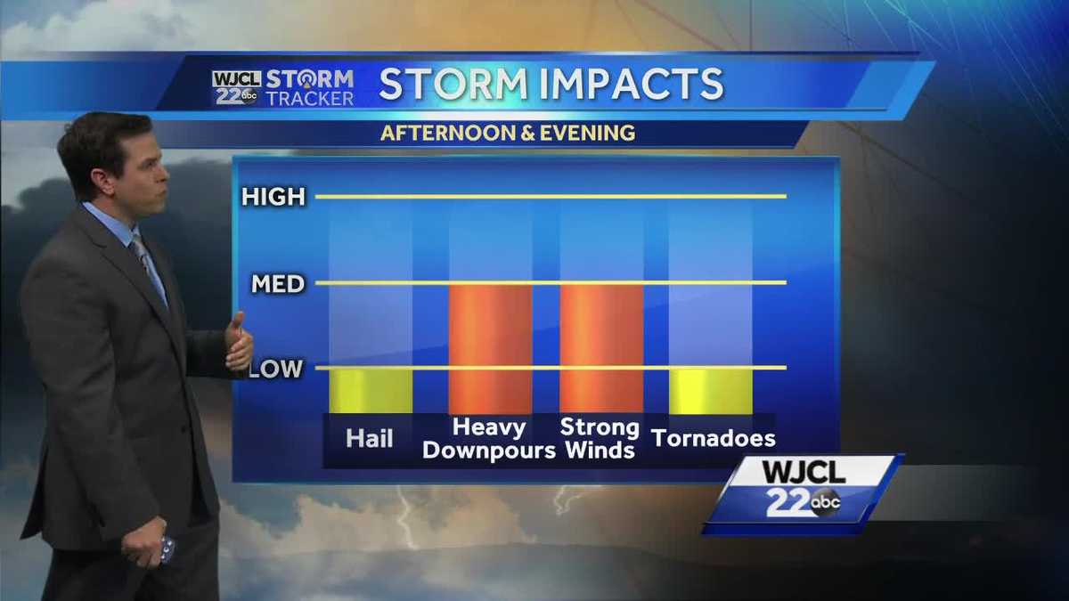 Severe Storms Possible This Afternoon And Evening 9879