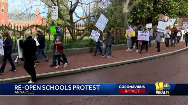 Demonstrators demand Maryland reopen schools for in-person learning - Vimarsana News
