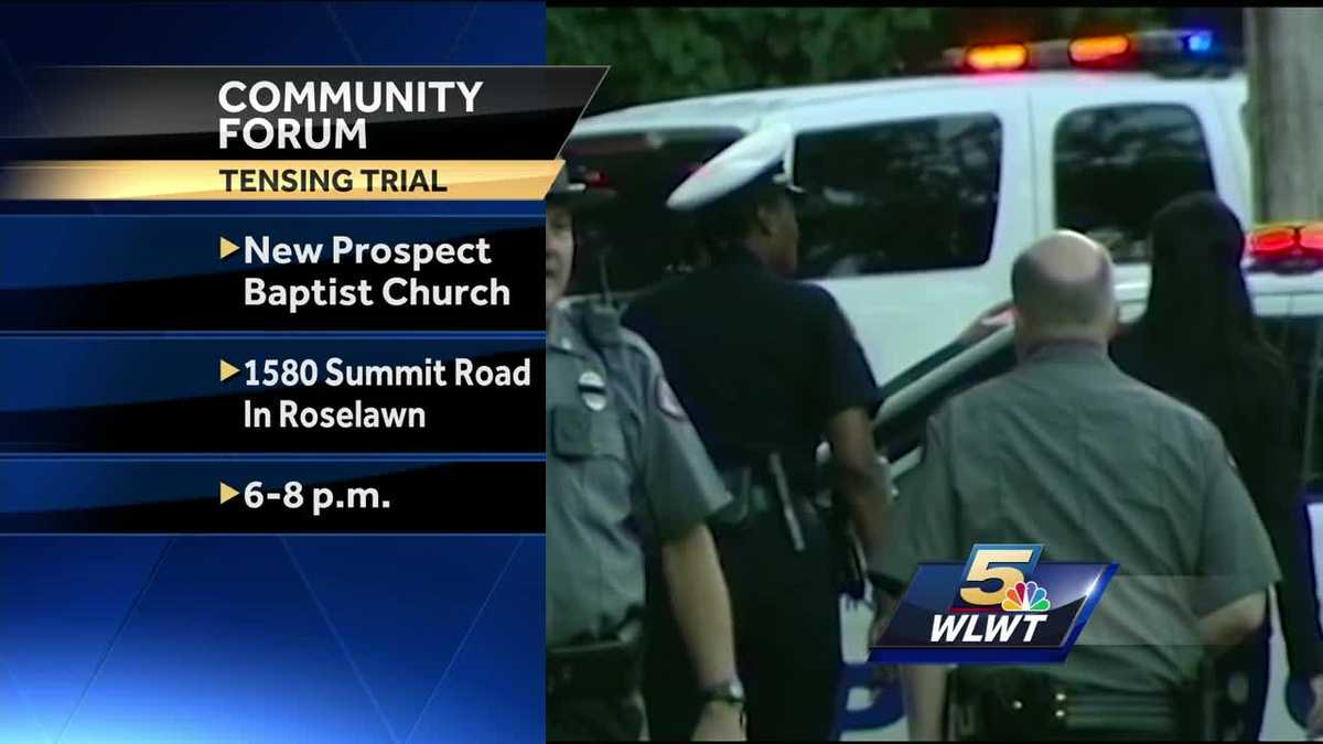 Community forum on Ray Tensing trial taking place Wednesday