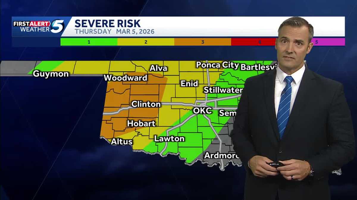 Severe Storms Hit Later Today, Hail and Tornado Risk - KOCO