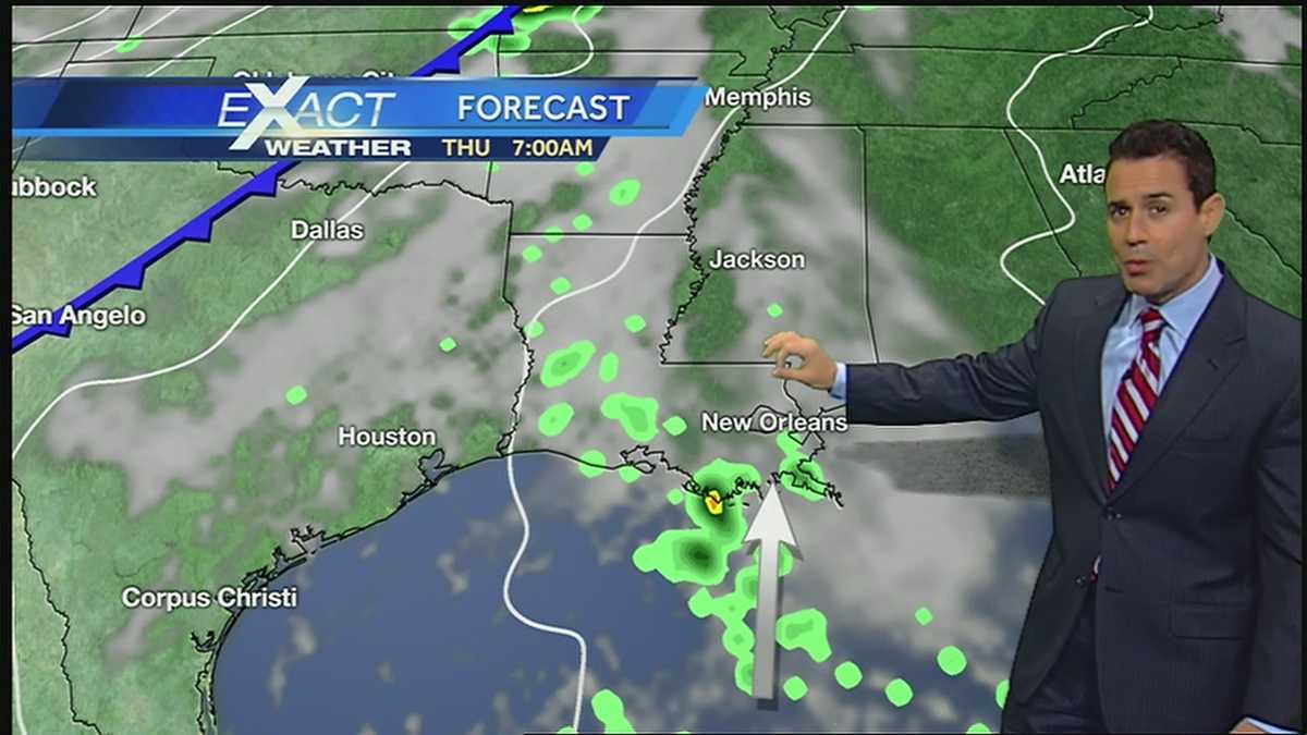Some rain before a front brings more