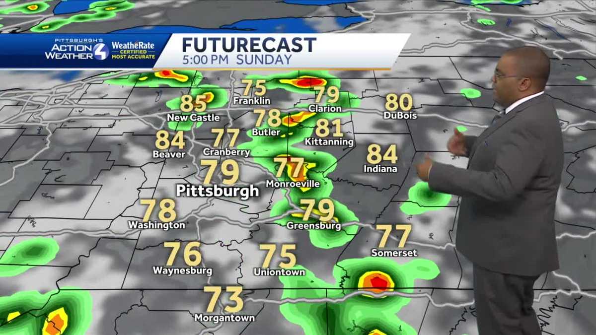 Afternoon Storms For Sunday