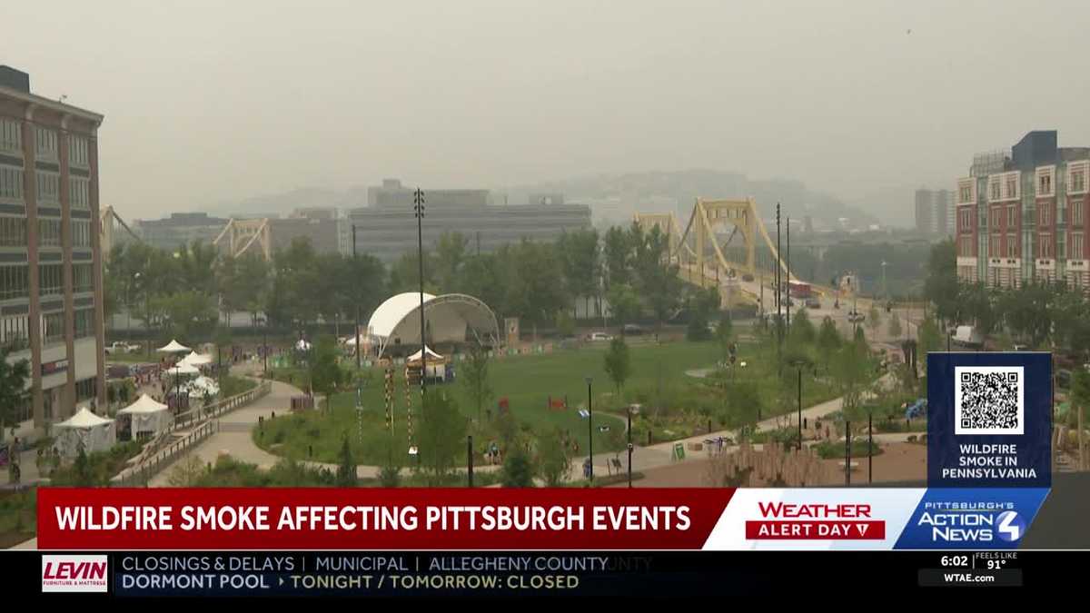 Wildfire smoke and heat impact Pittsburgh as Picklesburgh festival gets underway