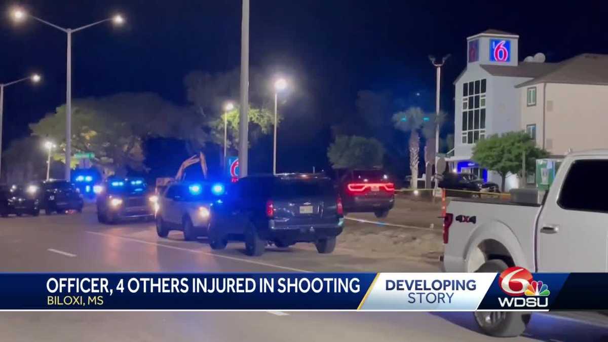 Mississippi officer shot Spring Break Biloxi