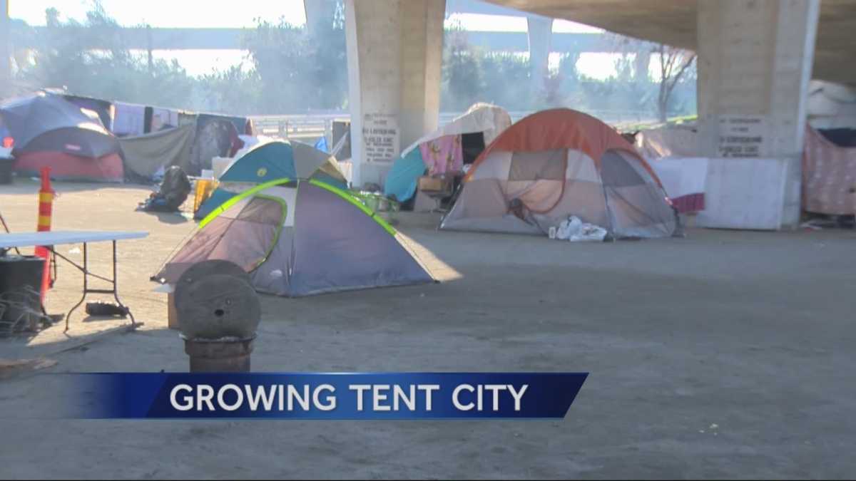 Residents raise concerns over Stockton homeless ‘tent city’