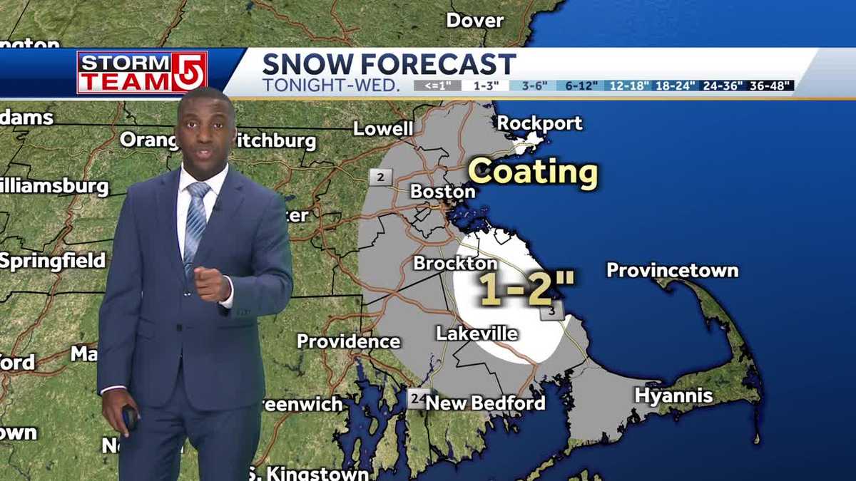 Video: Which parts of Mass. could see snow into Wednesday