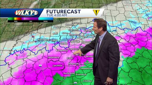 Winter weather advisory into Tuesday