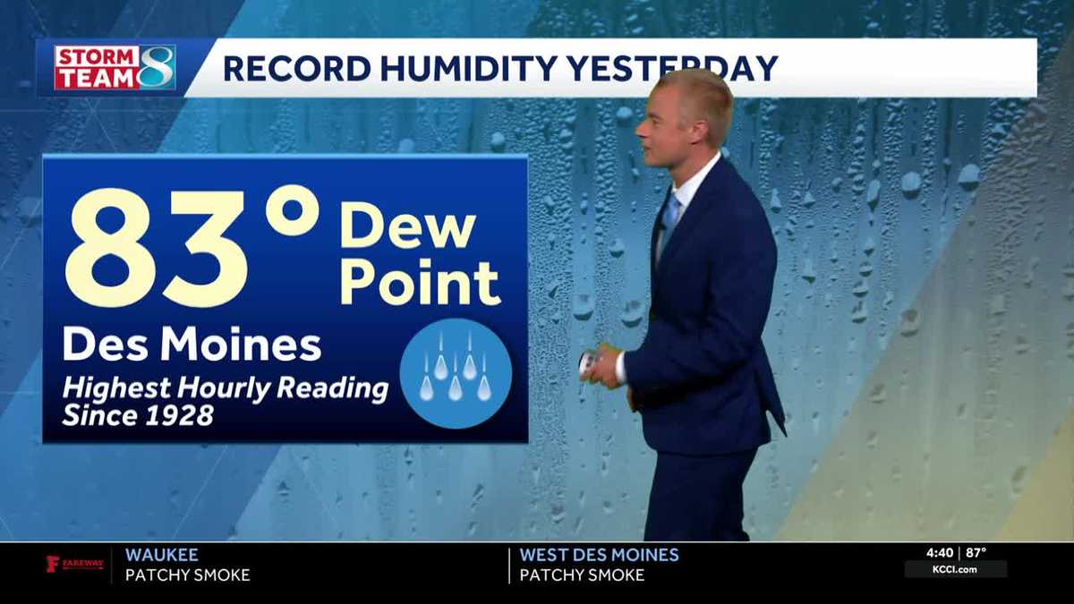 Just how extreme was the humidity in Iowa this week?
