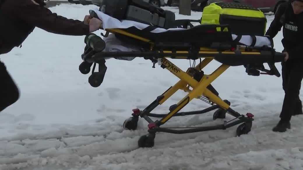 Snow causing problems for paramedics in Louisville