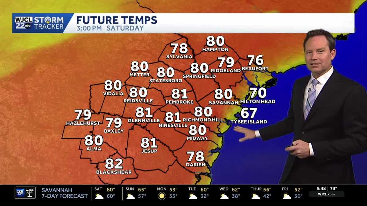 Savannah: Tracking a big temperature swing
