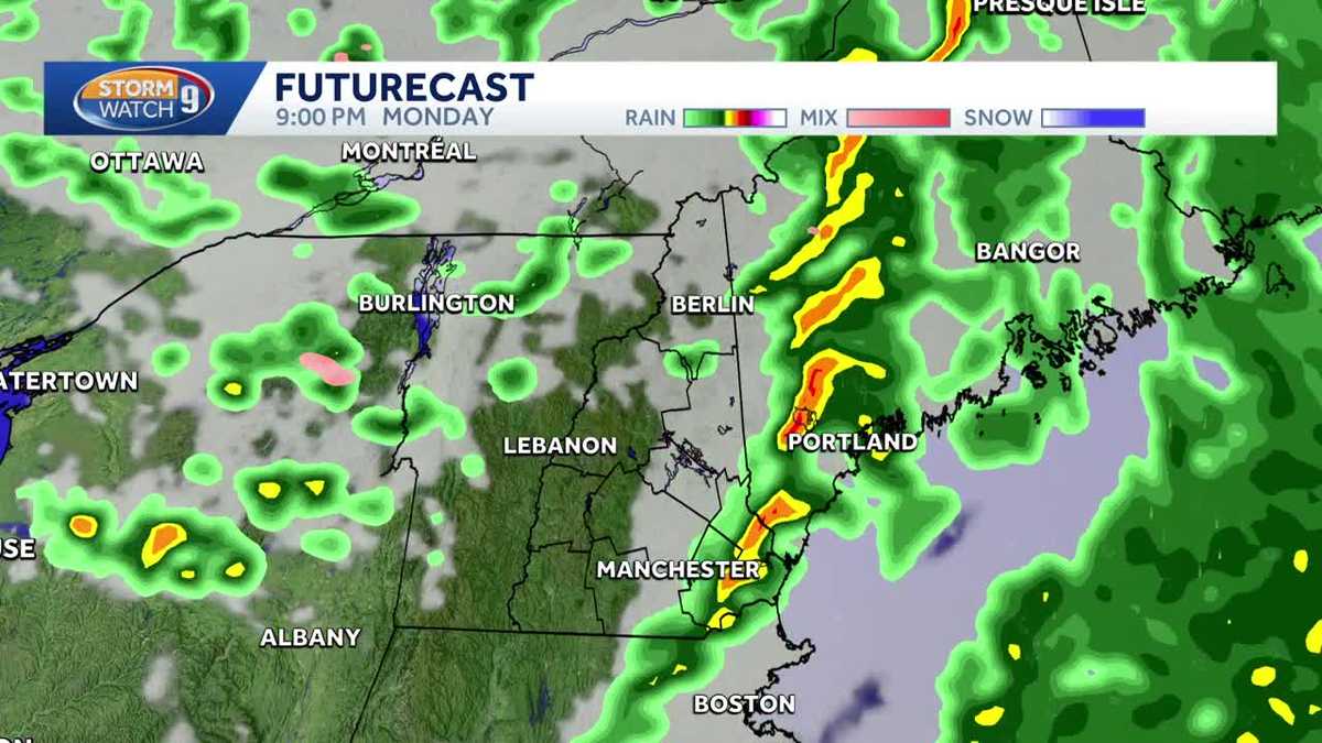 Milder start to the week with possible showers, gusty winds returning Tuesday