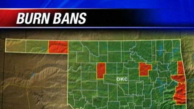 6 Oklahoma counties under burn bans
