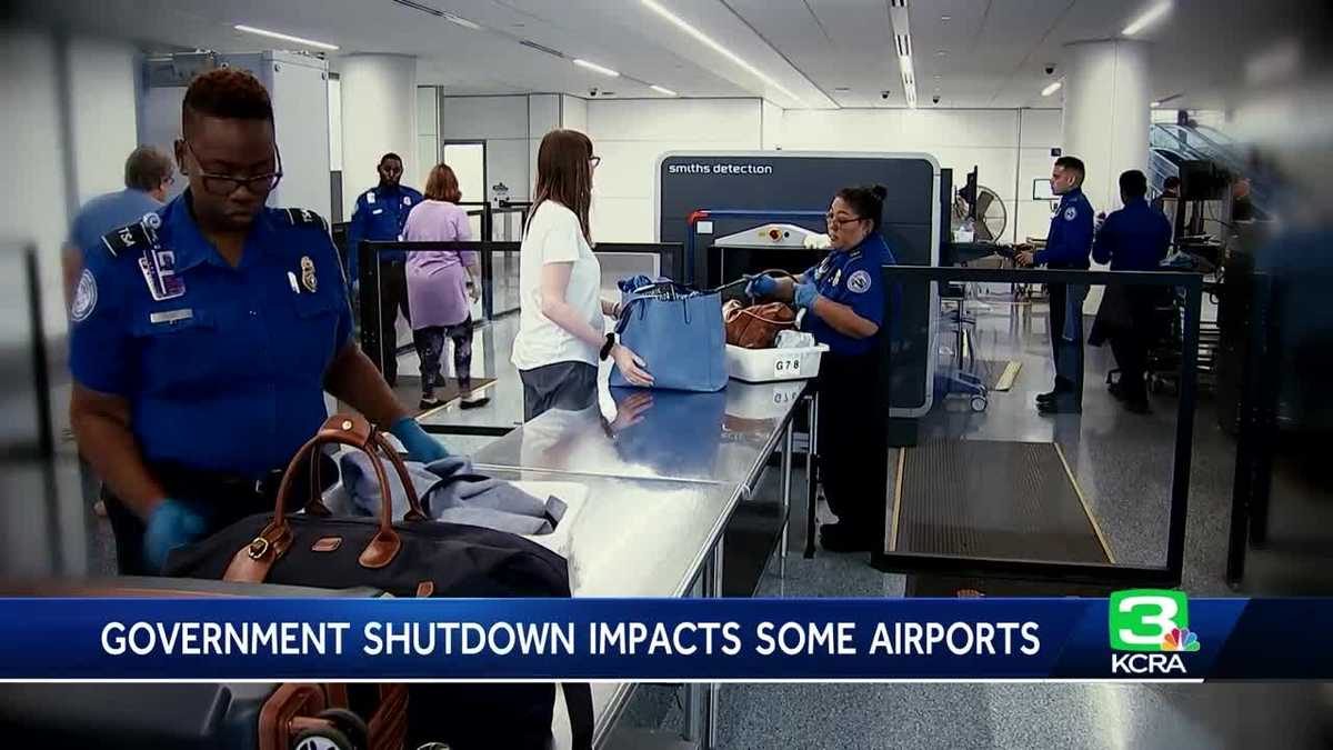 Air Travelers Feel Effects of U.S. Government Shutdown