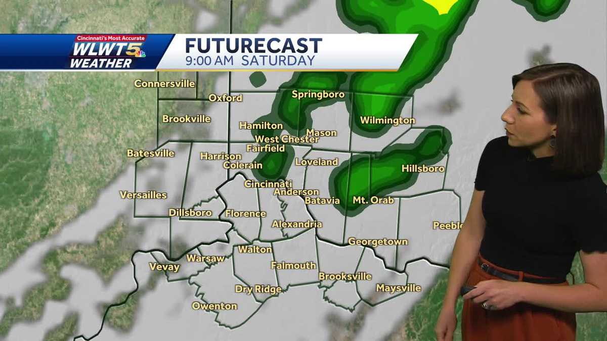 Light Saturday rain showers