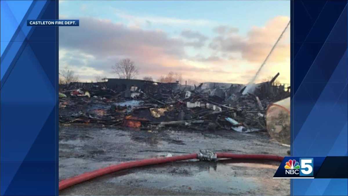 90 firefighters from 12 departments at Castleton business fire
