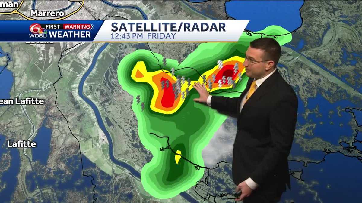 Showers and storms possible again Friday. Otherwise, still hot