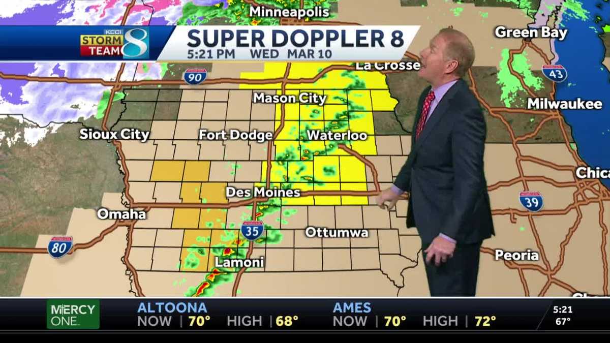 Tornado watch issued in central Iowa