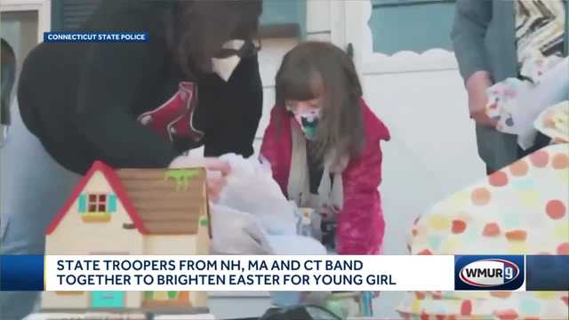 State troopers from multiple states band together to brighten Easter for young girl - Vimarsana News
