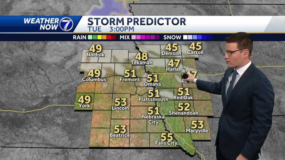 Omaha weather forecast for Tuesday, February 13
