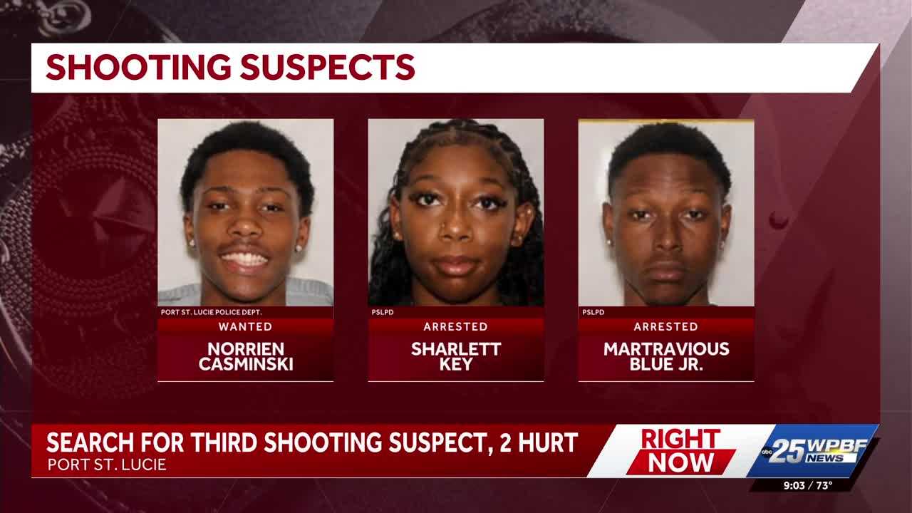 Two arrested, another sought in shooting at St. Lucie West shopping center