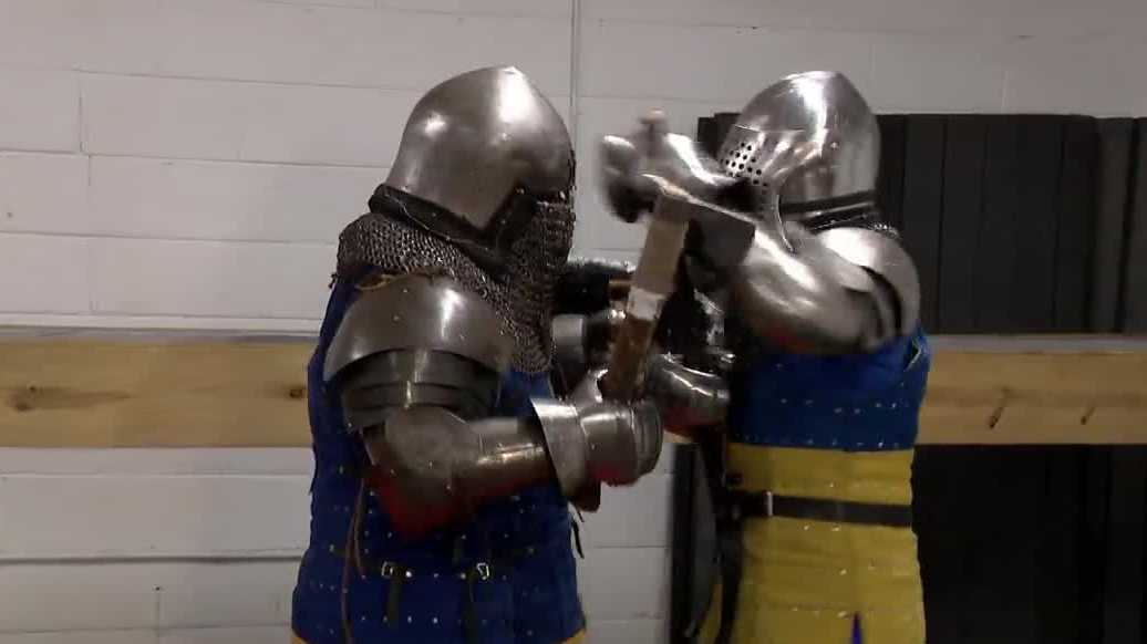 Unique gym in Milwaukee replaces weights for axes, shields.