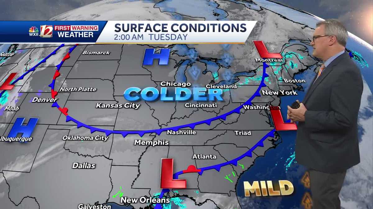 WATCH: Colder days ahead of a wet Thursday