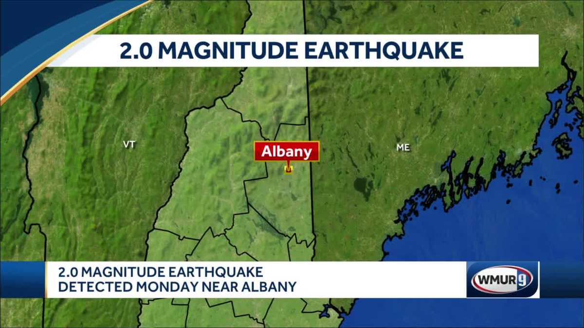 Earthquake detected near Albany, New Hampshire