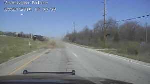 Grandview police release dashcam video of rollover crash