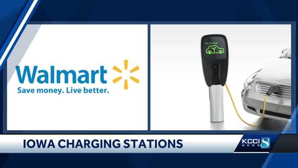 walmart to install electric vehicle charging stations across iowa