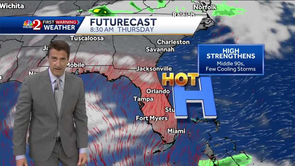 Plenty of Wednesday heat with a few late day cooling storms!