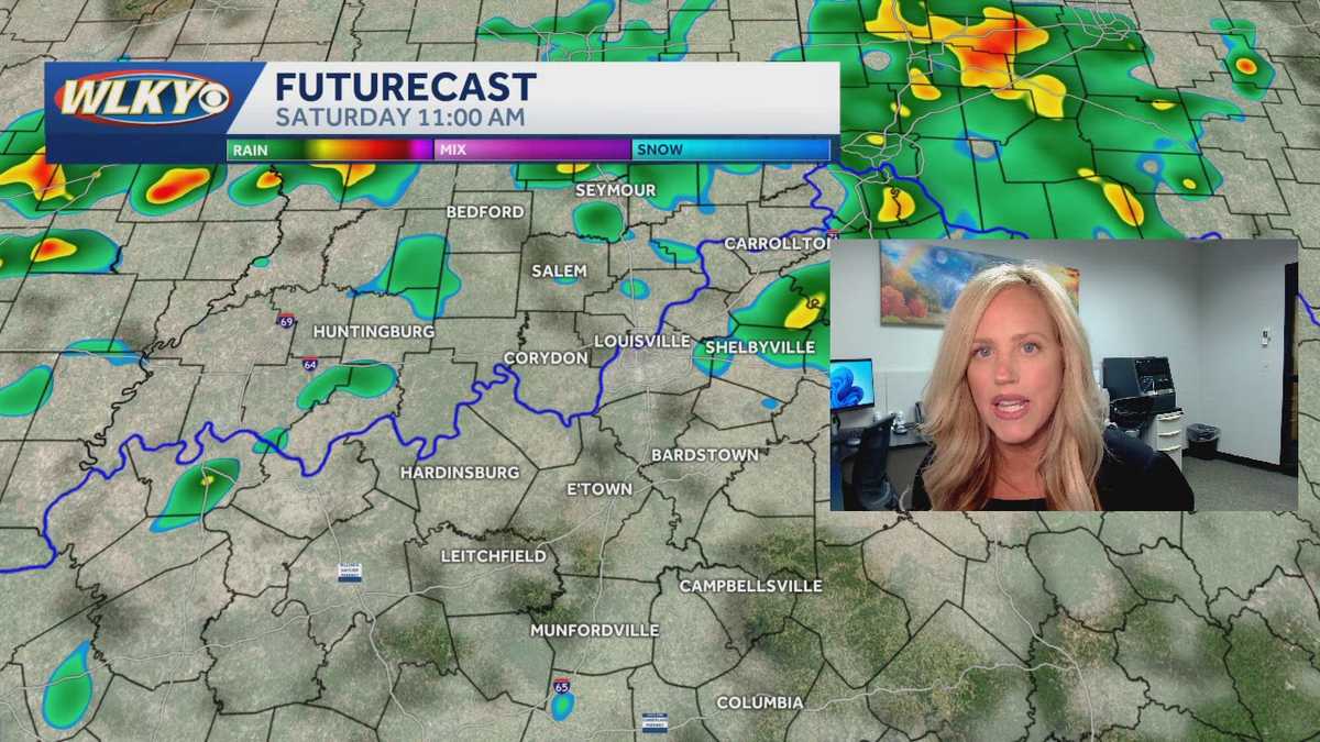 Some rounds of showers and storms for Saturday