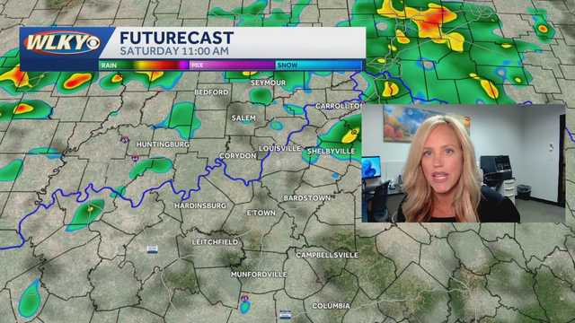 Some rounds of showers and storms for Saturday